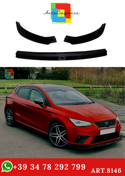 💫ART.8146 Splitter Anteriore per Seat Ibiza MK5 Standard/FR 2017-2024💫