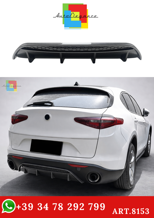 💫ART.8153 Diffusore Posteriore In Carbonio per Alfa Romeo Stelvio 2017+💫
