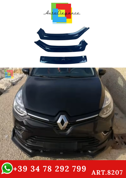 💫ART.8207 Splitter Anteriore Nero Lucido per Renault Clio MK4 2012-2019 💫