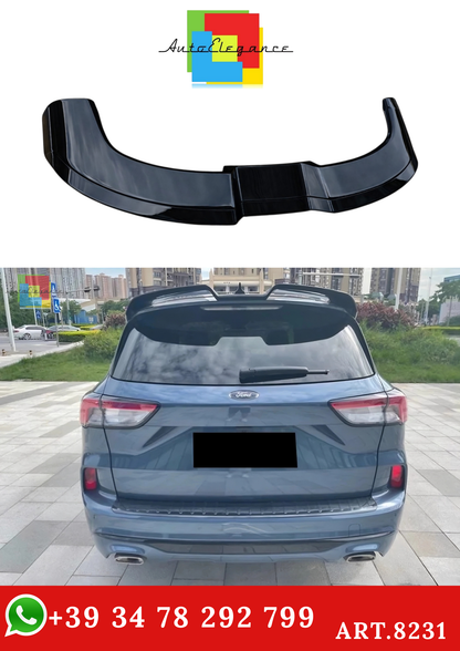 💫ART.8231 Spoiler Nero Lucido per Ford Kuga 2020-2024 4ª Generazione ABS💫