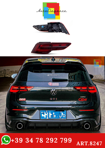 💫ART.8247 Fanali Posteriori a LED per Volkswagen Golf 8 2021-2024💫