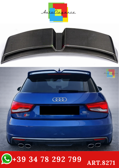 💫ART.8271 Spoiler sul Tetto Nero Lucido per Audi A1 R18 Hatchback 2010-2014💫