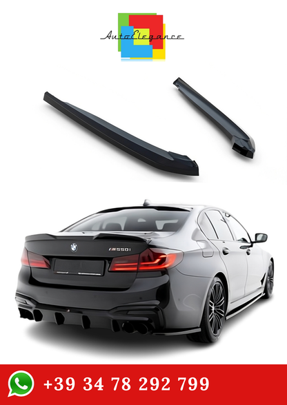 💫Flaps Posteriore Nero Lucido adatto per BMW M550i berlina G30 2017-2020💫