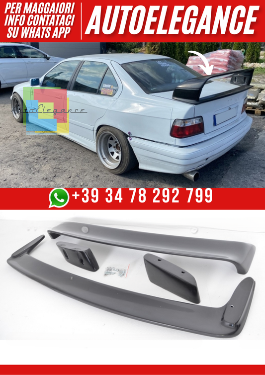 ❤️Spoiler Cap 4 Pezzi per BMW Serie 3 E36 Berlina (1990–2000)❤️