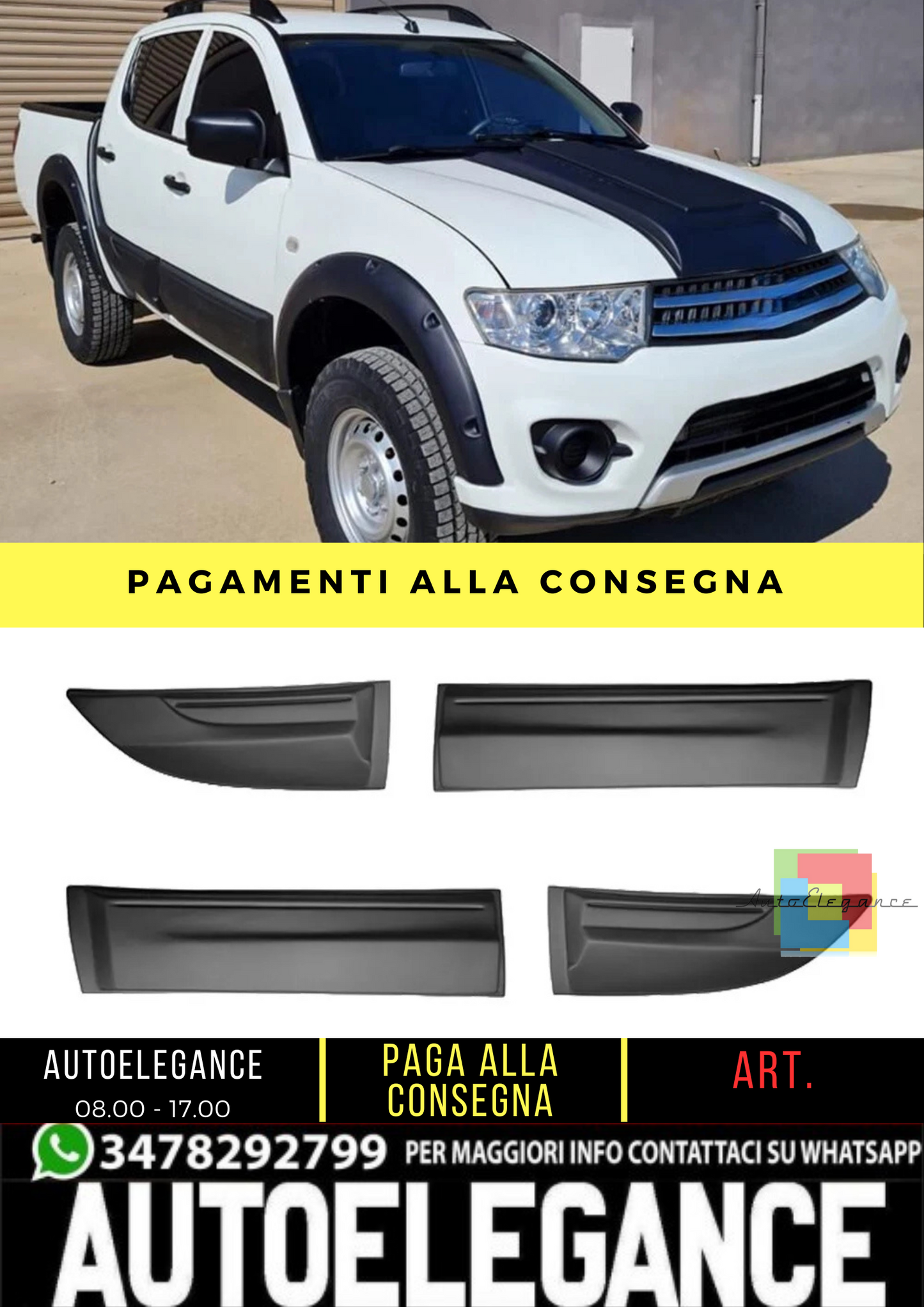 🔥 Copriscocca adatto per MITSUBISHI L200 Triton 4 dal 2007 al 2014 🔥