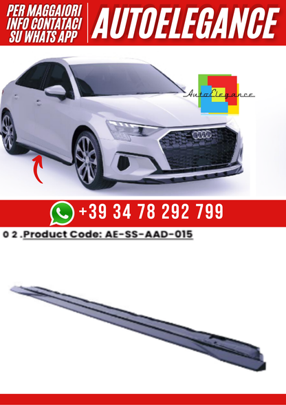 💕Sotto minigonne adatto per Audi A3 8Y sedan/ sportback 2020-2024💕