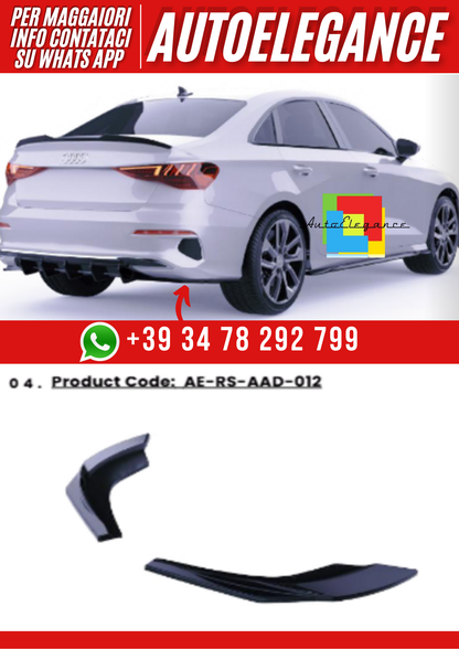 💕Flaps posteriore  adatto per  Audi A3 8Y sedan/ sportback 2020-2024💕