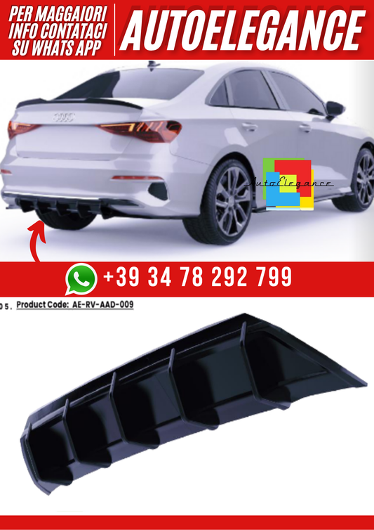 💕Diffusore  adatto per  Audi A3 8Y sedan/ sportback 2020-2024💕