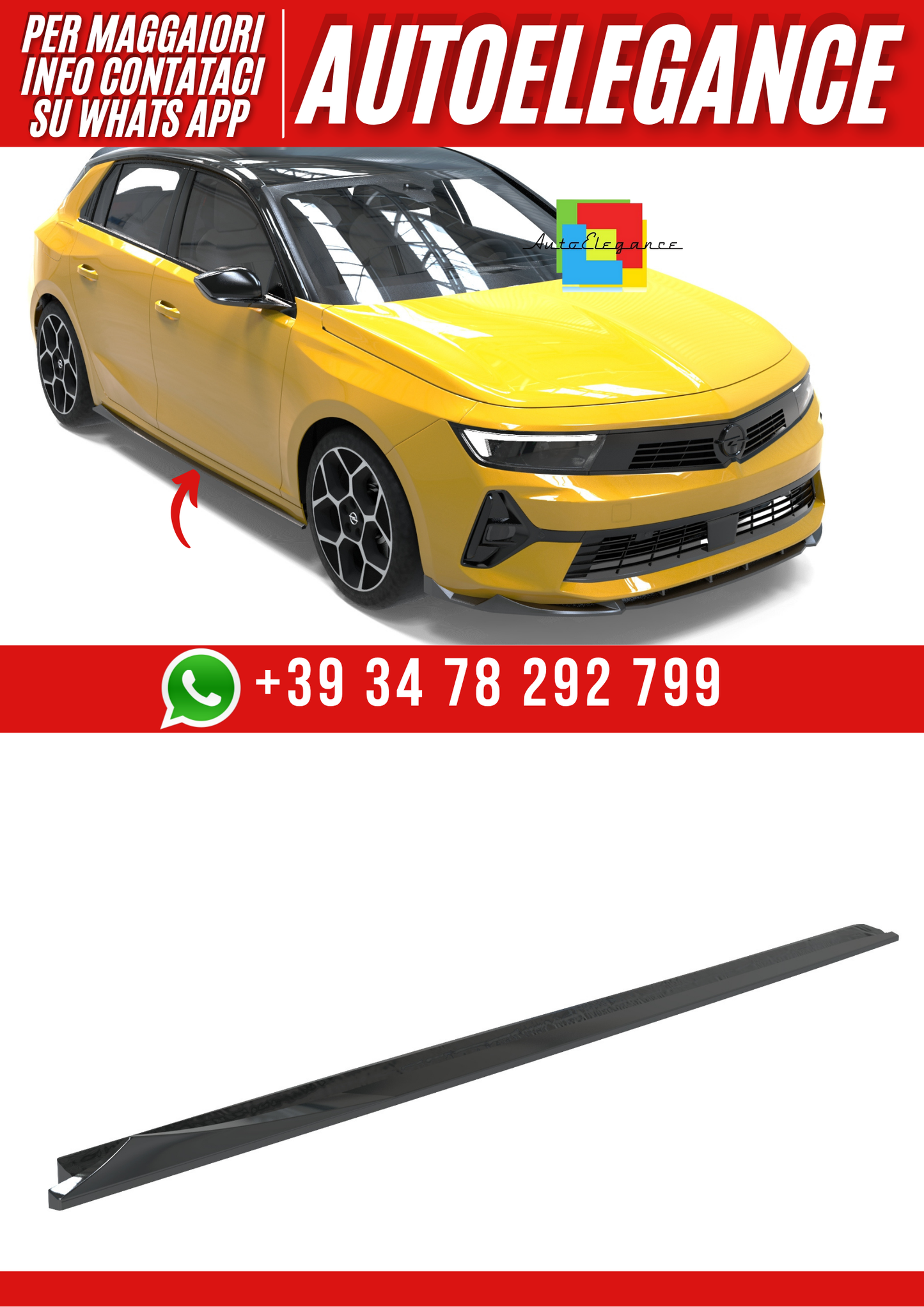 💕Sotto minigonne  adatto per Opel Astra L💕
