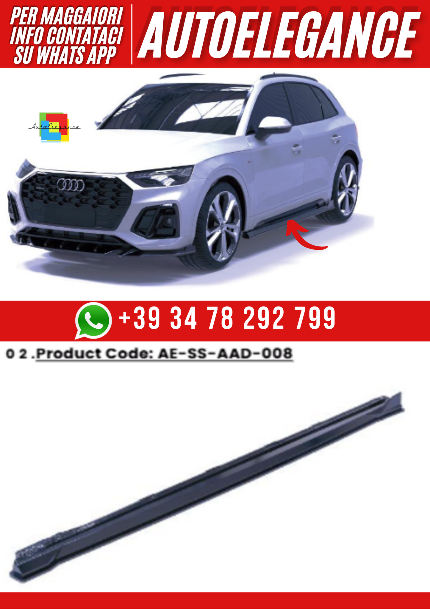 💕Sotto minigonne   SQ5/Q5 S-line /Sportback MK2 Facelift (2020-2024)💕