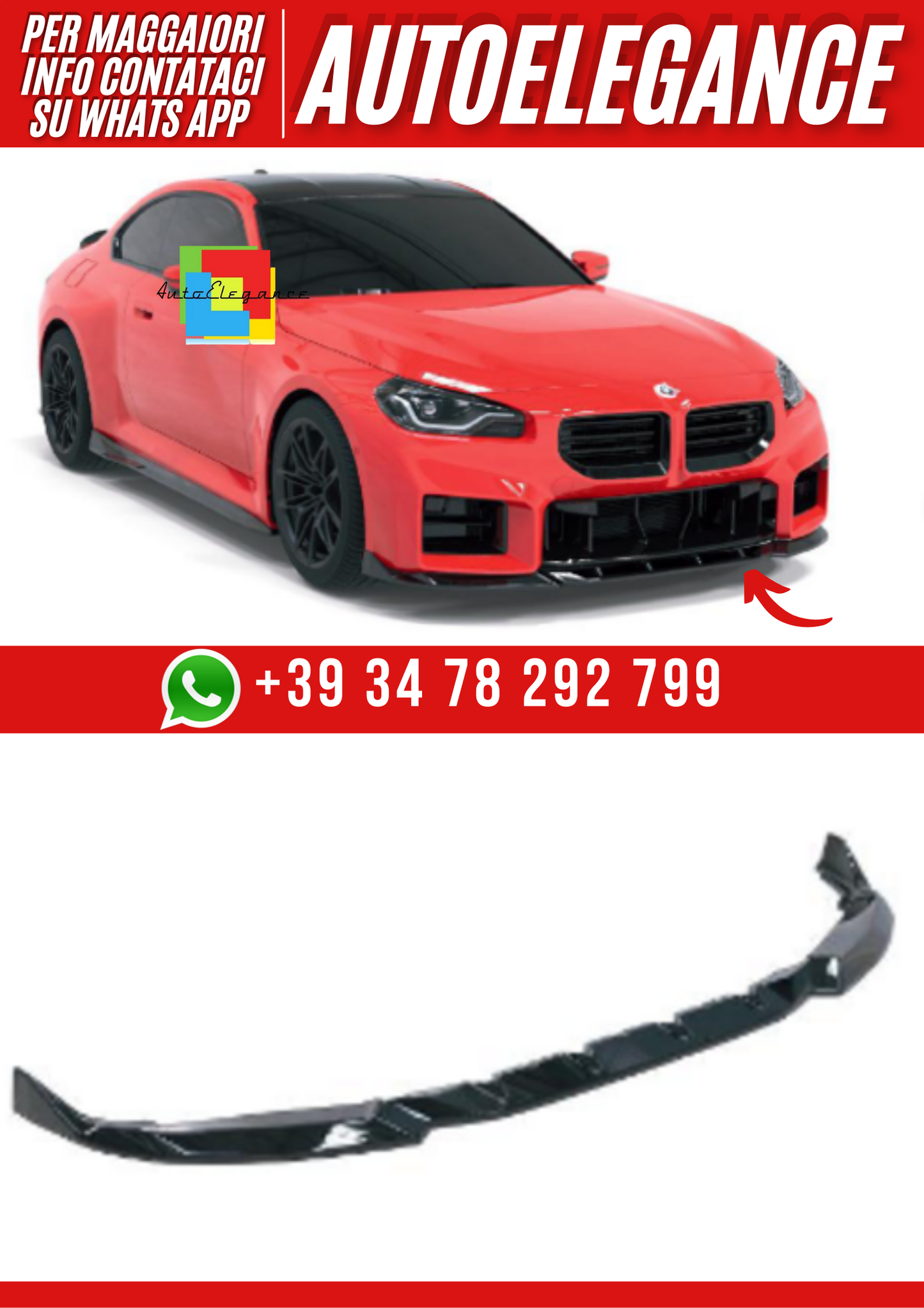 💕ART.2350  SPLITTER BMW M2 G87 2023+💕