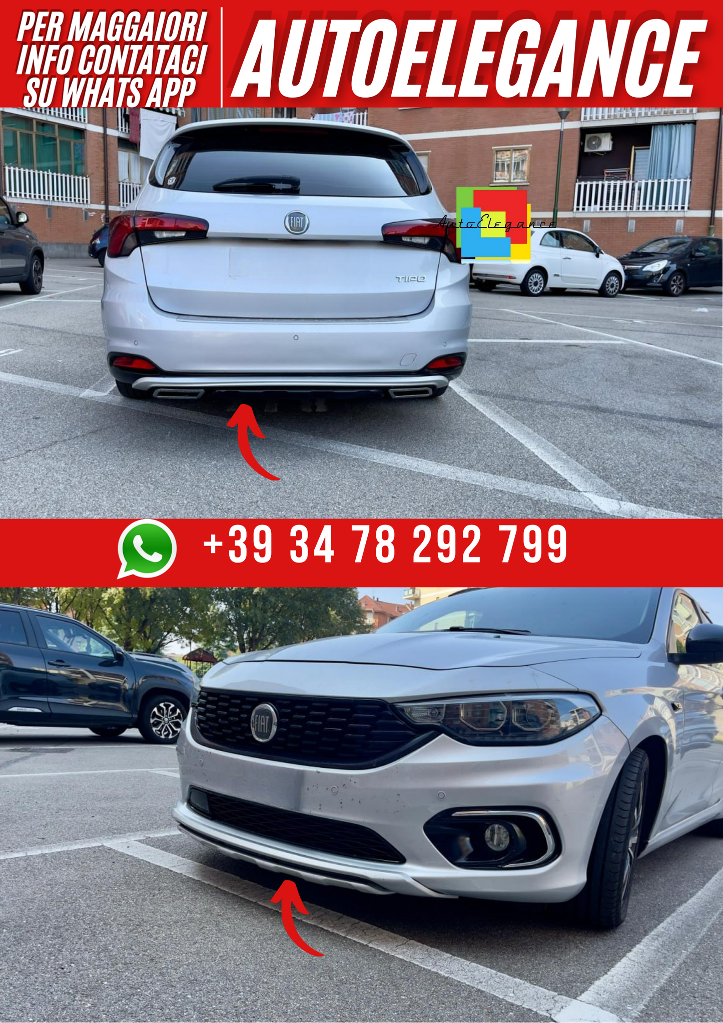💕ART. 0150 KIT FIAT  TIPO STATION ANTERIORE + POSTERIORE💕