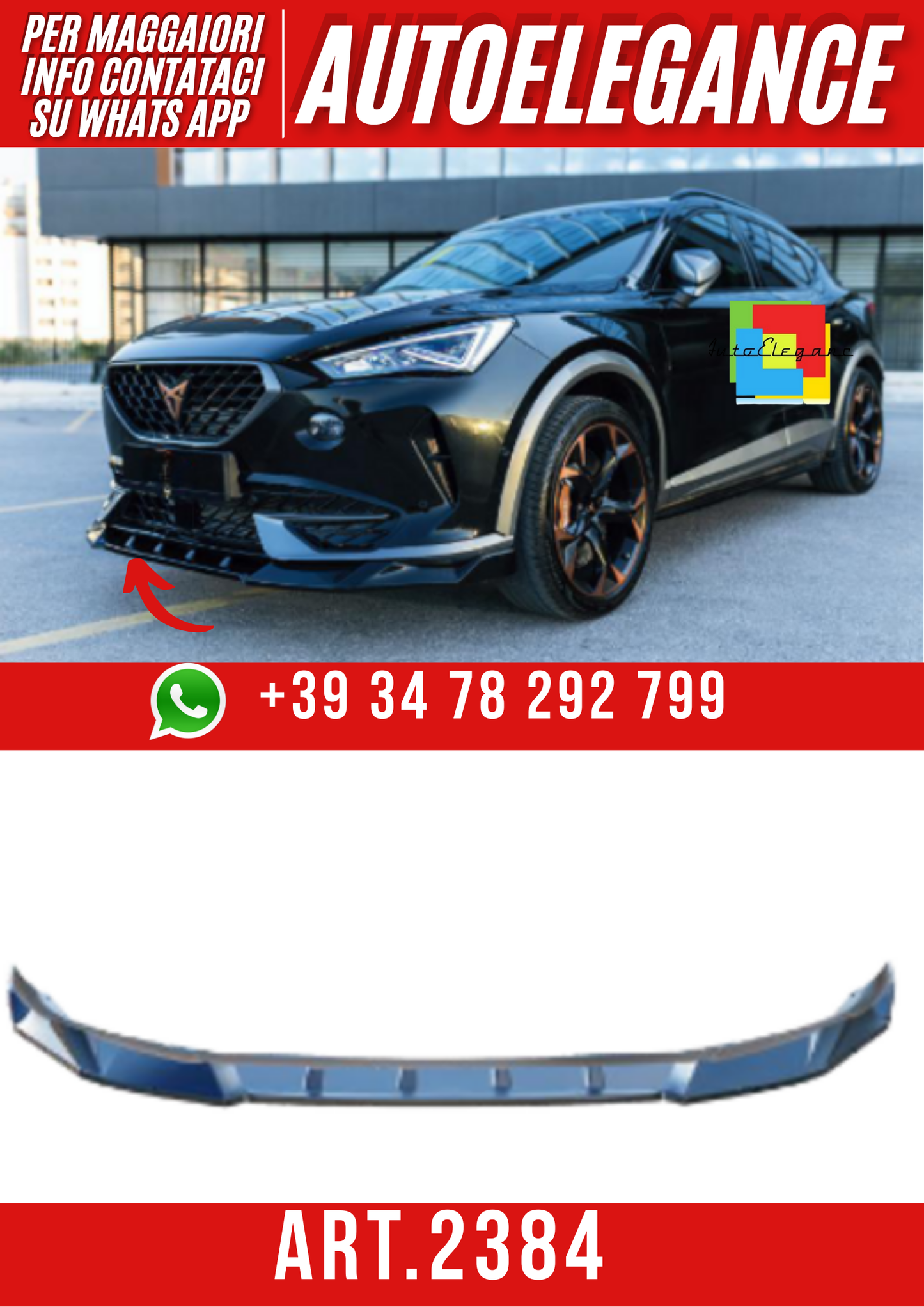 ART.2384  SPLITTER CUPRA FORMENTOR MK1 2020-2024