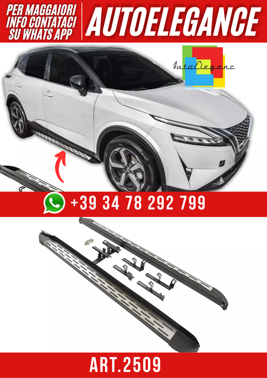 ART.2509  Pedane Laterali Soglia Per Nissan Qashqai J12 Dal 2021-