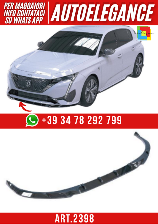 ART.2398  SPLITTER  PEUGEOT 308 GT HATCHBACK MK3 2021+