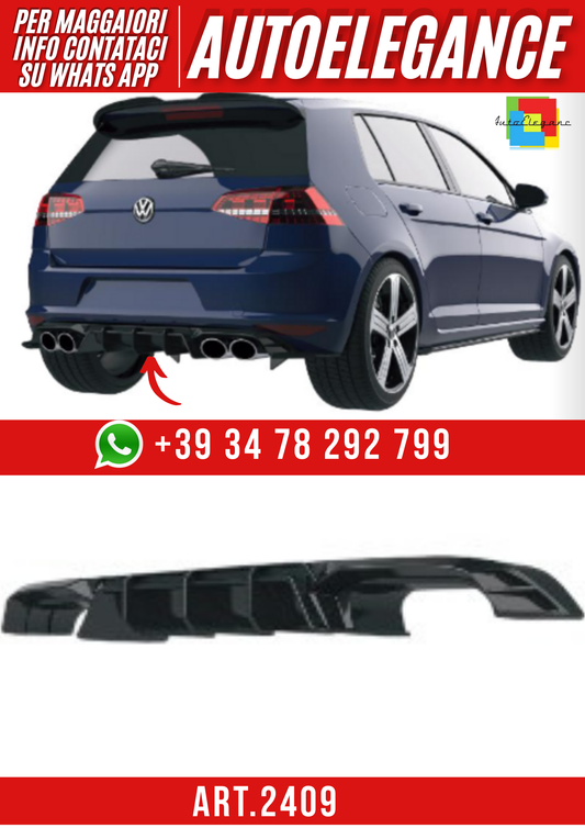 ART.2409   DIFFUSORE  VOLKSWAGEN GOLF MK7 R  2013-2016