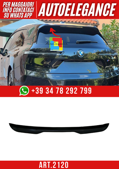 💕ART.2120 SPOILER BMW iX i20 2021+ MSPORT NERO LUCIDO (ALA)