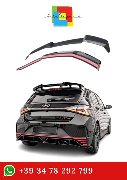 💫Spoiler Posteriore adatto per Hyundai I20 N Mk3 Nero Lucido 2020+💫