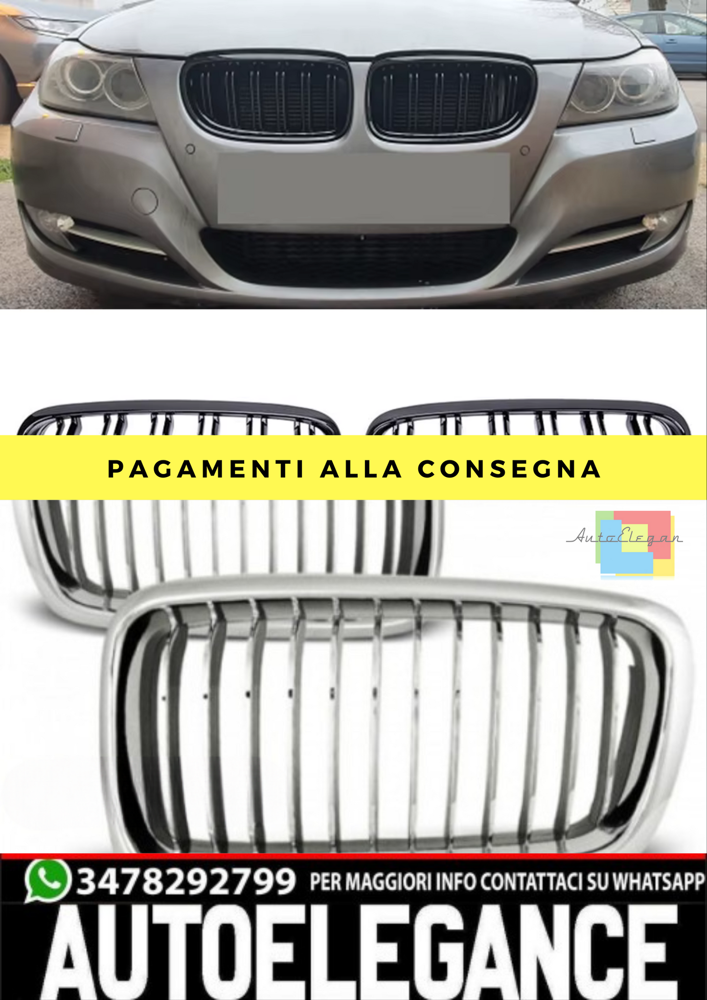 GRIGLIA CROMATA addata per BMW E38 06.94 - 07.01
