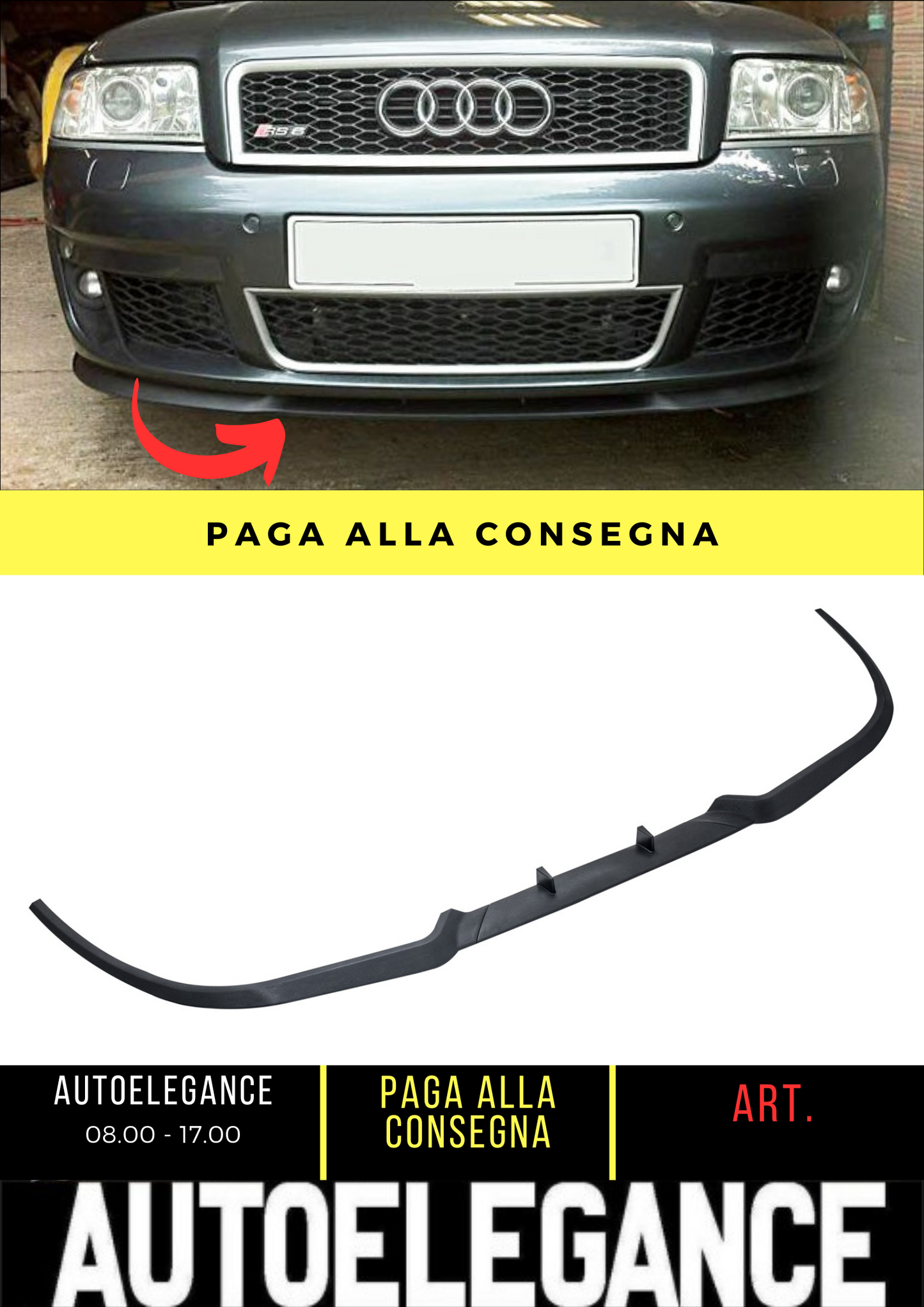 💕 FRONT SPLITTER SUITABLE FOR AUDI A6 C5 💕