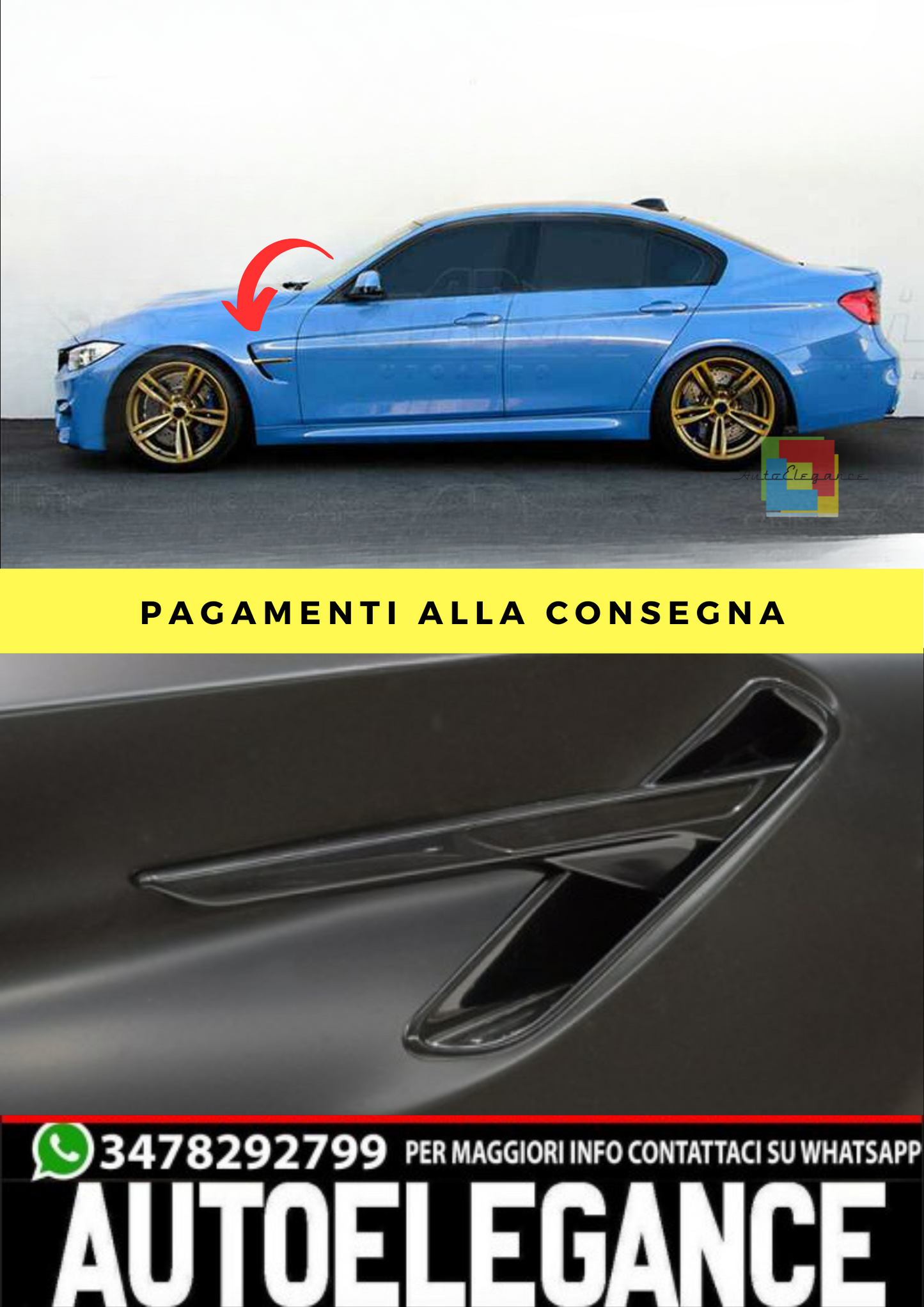 PARAFANGHI SPORT STYLE CON LED adatti per BMW G30 G31 17-20