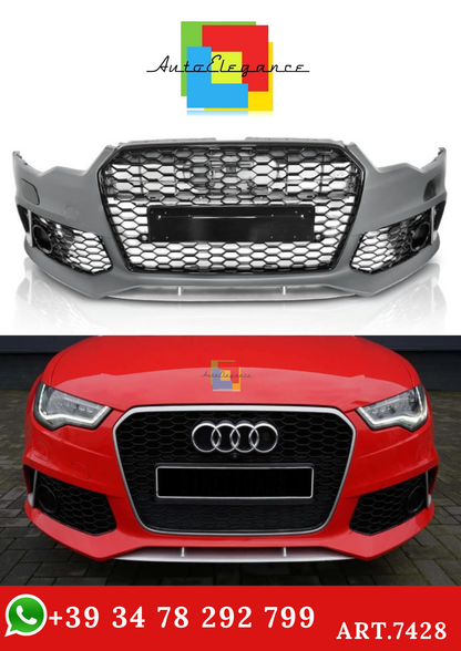 💫ART.7428 Paraurti Anteriore Look RS6 per AUDI A6 C7 2011-2014💫