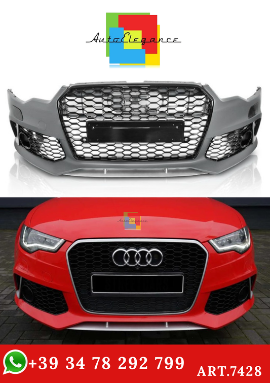 💫ART.7428 Paraurti Anteriore Look RS6 per AUDI A6 C7 2011-2014💫