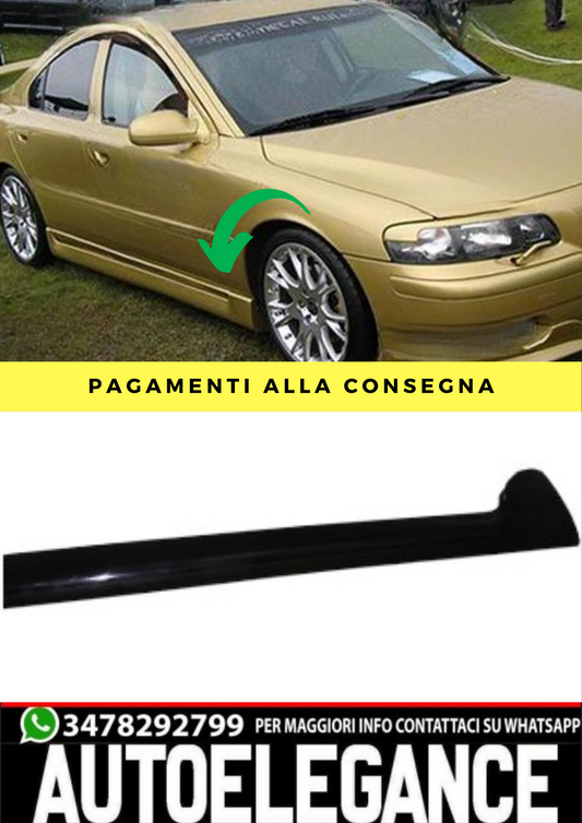 ❤️Spoiler minigonne laterali ADATTO PER VOLVO S60 2002-2010❤️