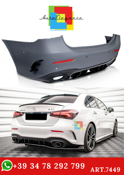 💫ART.7449 Paraurti Posteriore Look SPORTIVO per MERCEDES W177 4D 2018+💫