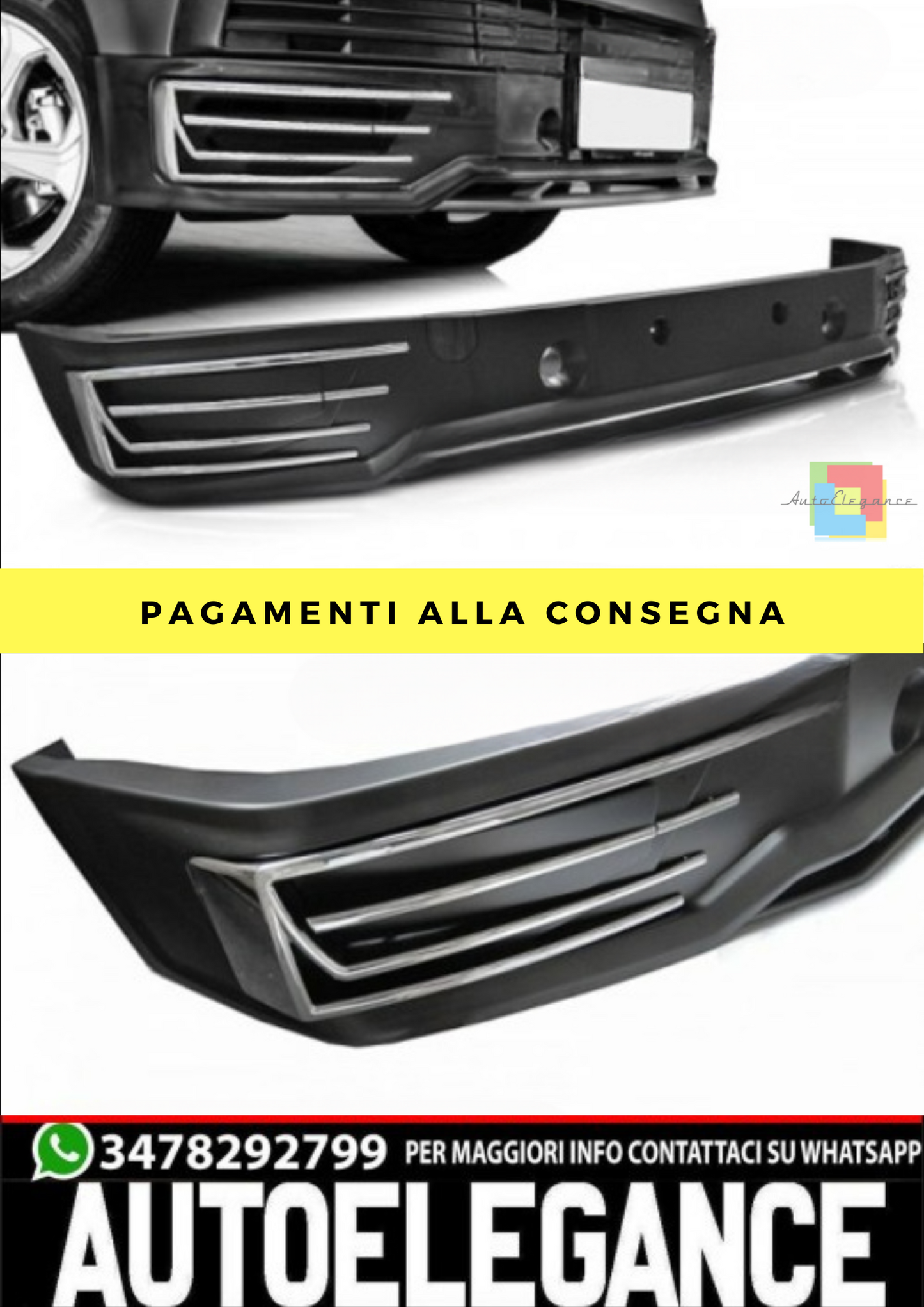 SPOILER ANTERIORE SPORT adatto per VW T6 15-19