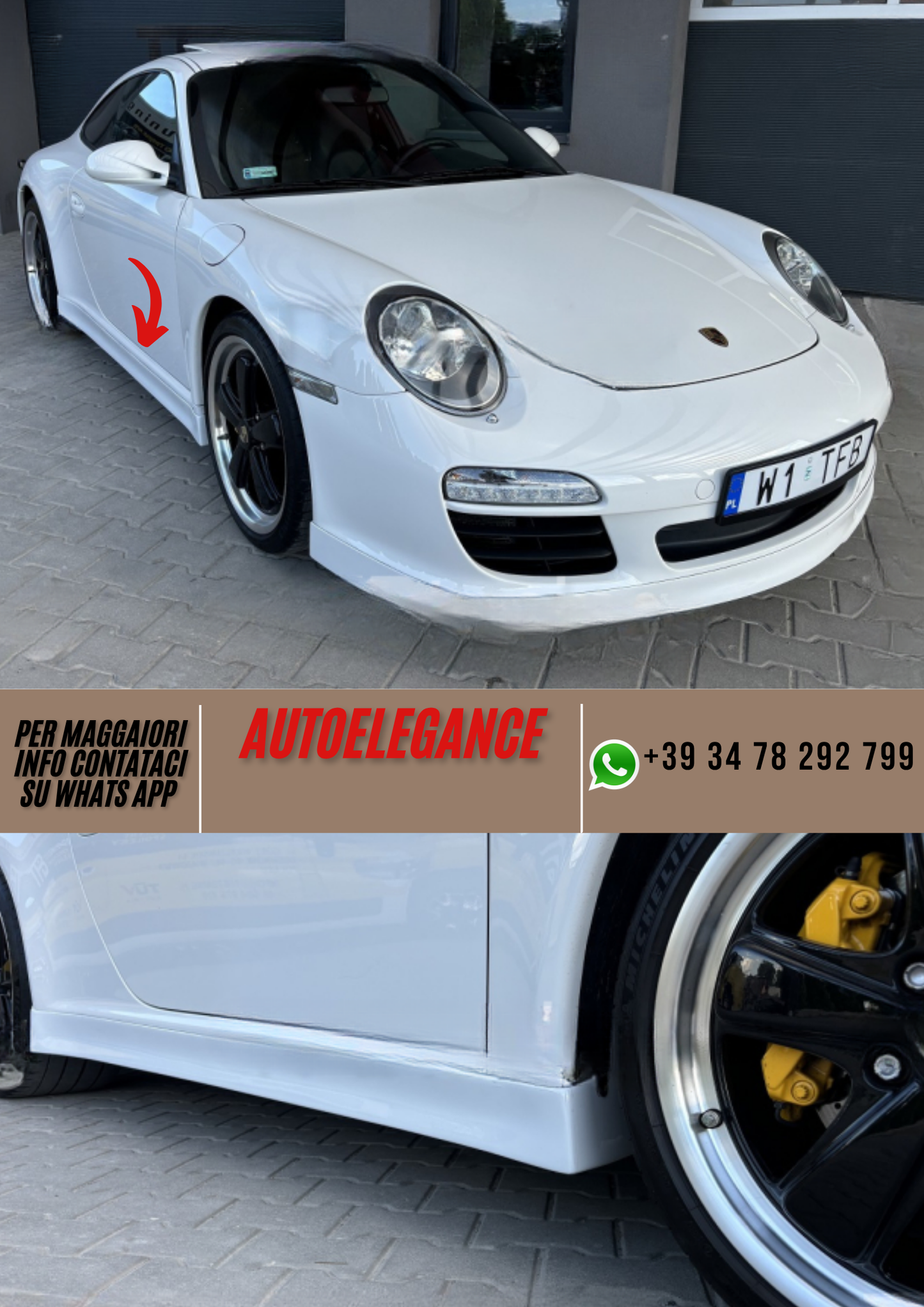 ❤️Minigonne laterali spoiler PORSCHE 911 997❤️