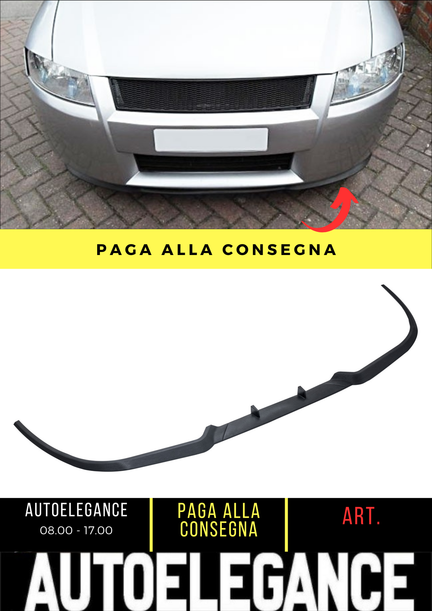 💕 SPLITTER ANTERIORE ADATTO PER FIAT STILO TYP 192 💕
