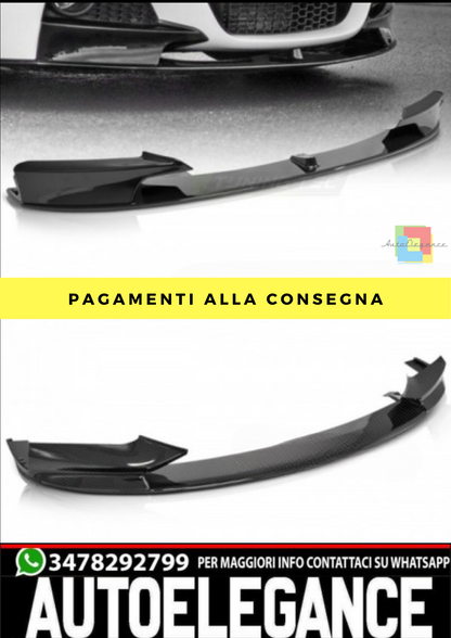 SPOILER ANTERIORE SPORT NERO LUCIDO adatto per BMW F30/F31 11-