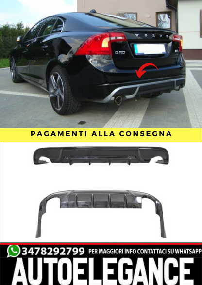 ❤️Spoiler paraurti posteriore ver 3   ADATTO  PER VOLVO V60 S60❤️