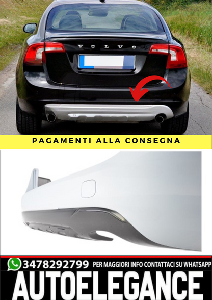 ❤️Spoiler paraurti posteriore ver 2  ADATTO  PER VOLVO V60 S60❤️