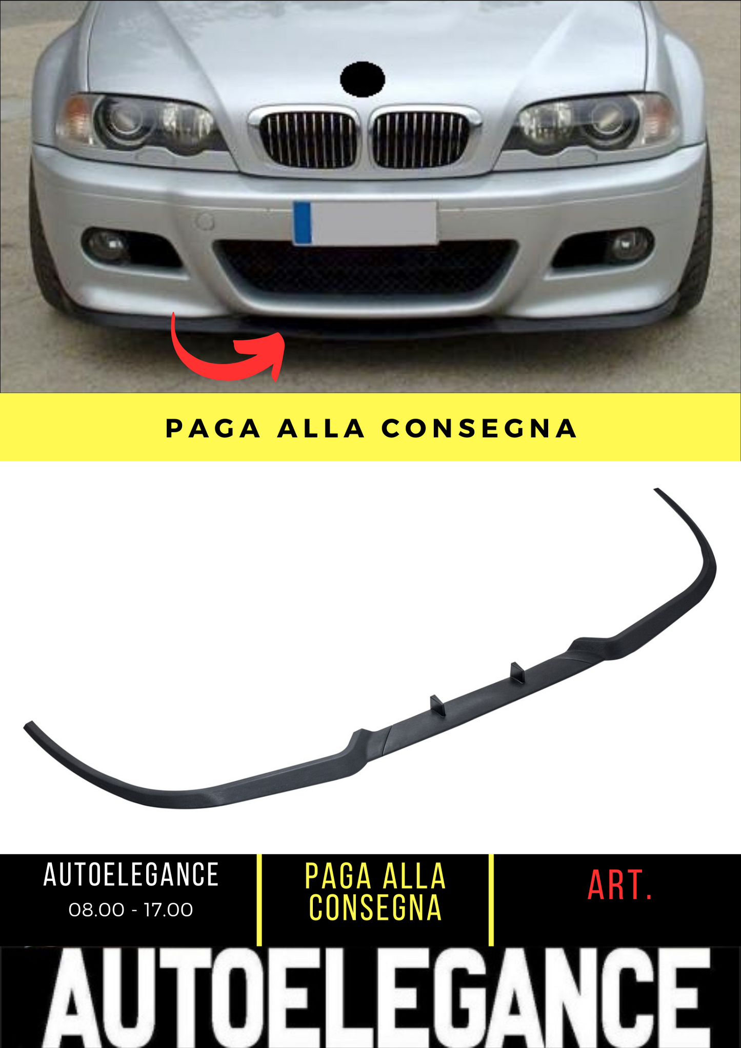 💕 FRONT SPLITTER SUITABLE FOR BMW 3ER E46 💕
