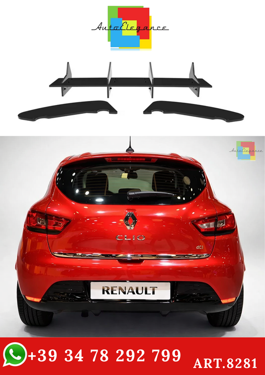 💫ART.8281 Diffusore Posteriore per Renault Clio Standard Edition 2013+💫