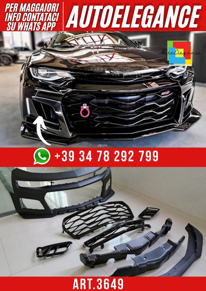 💫ART.3658 Paraurti anteriore adatto per CAMARO 16-18 LT/RS/S – 1:1 stile ZL1 💫
