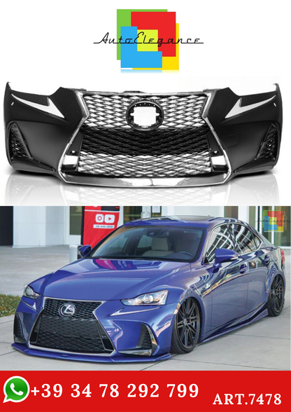 💫ART.7478 Paraurti Anteriore F SPORT LOOK PDC per LEXUS IS III 17-20 💫