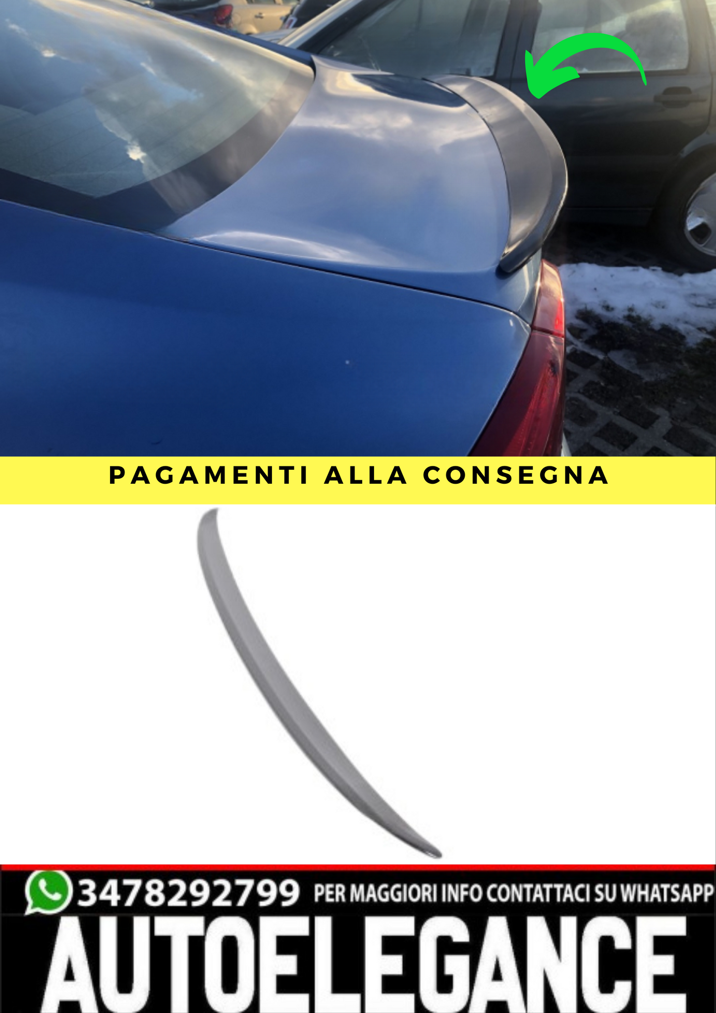 ❤️Spoiler ADATTO PER VOLVO V60 S60❤️