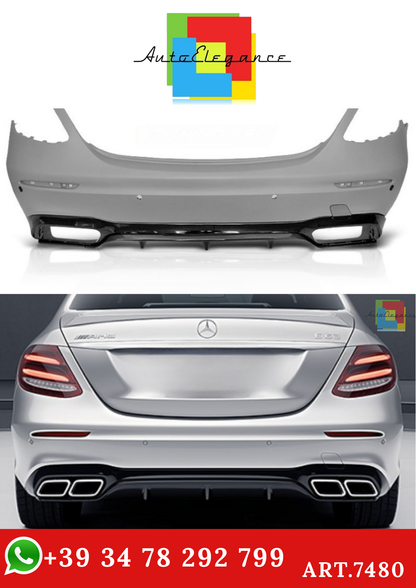 💫ART.7480 Paraurti Posteriore Sportivo per Mercedes Classe E W213 16-19💫