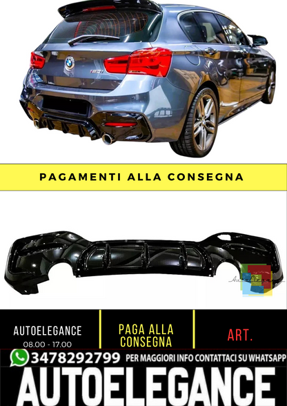 Diffusore Posteriore Carbon Look BMW F20 F21 LCI M135i M140i M Sport