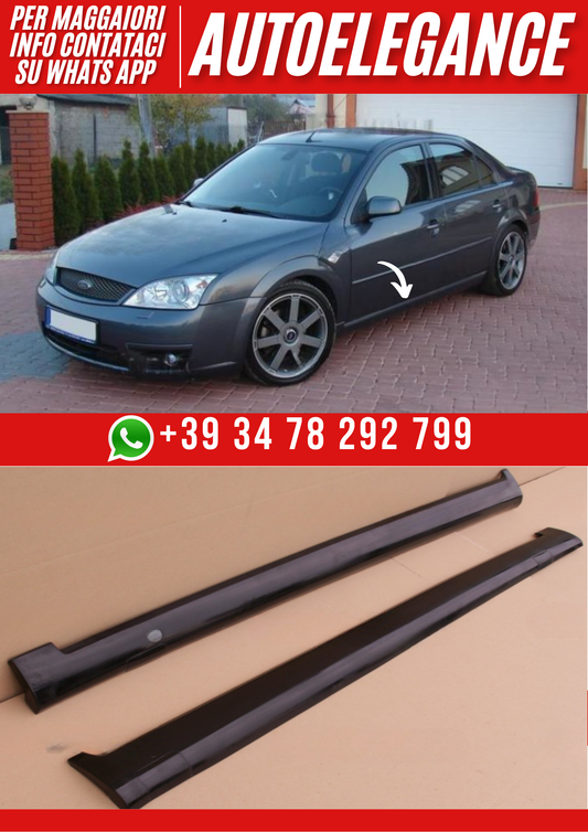 ❤️  Minigonne Laterali Spoiler per FORD MONDEO 2000–2004  ❤️