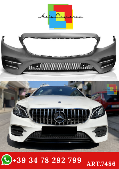💫ART.7486 Paraurti Anteriore Look AMG per MERCEDES Classe E W213 16-19💫