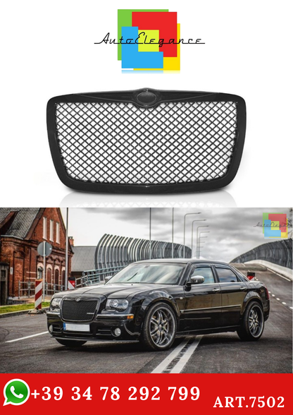 💫ART.7502 GRIGLIA STILE BENTLEY NERO LUCIDO per CHRYSLER 300 C 04-11💫