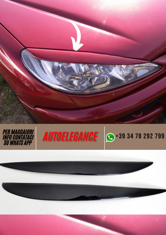 ❤️Palpebre per fari ver 1  PEUGEOT 206 ❤️