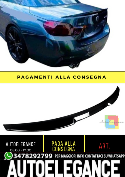💕 Spoiler Posteriore M4 Style Nero Lucido BMW Serie 4 Cabrio F33 2013–2020 💕