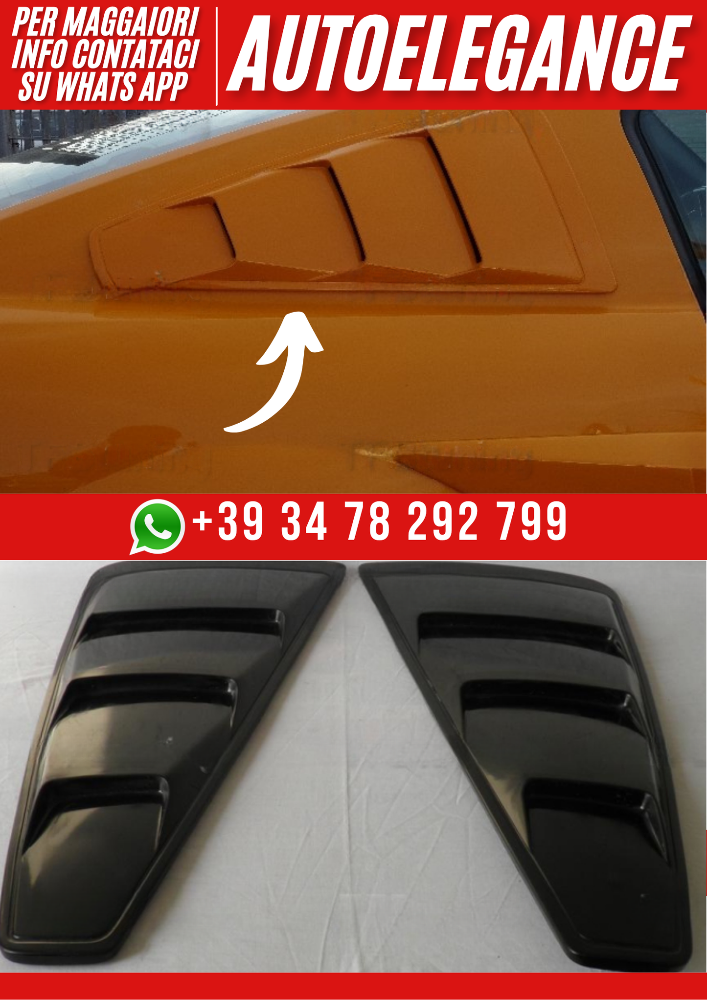 ❤️ Prese d'aria laterali compatibili con FORD Mustang 2004–2014 – Versione I❤️