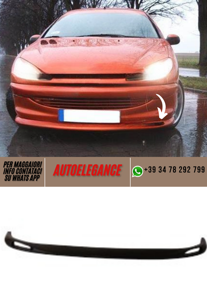 ❤️PEUGEOT 206 spoiler paraurti anteriore per paraurti stretto❤️