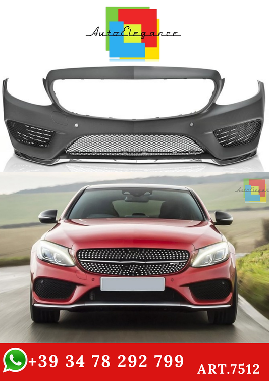 💫ART.7512 Paraurti Anteriore Look C43 AMG per MERCEDES W205 14-18 💫